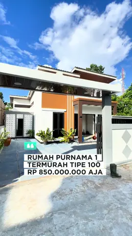 Rumah Termurah dipurnama 1 hanya 850 juta saja !! Type 100 Banyak Bonusnya !! J. Purnama 1 Pontianak. ** Spesifikasi : - Type 100 Full bangunan - Luas tanah 10 x 20 meter - 3 kamar tidur - 2 kamar mandi - Listrik 2200 watt - Air bersih PDAM - Teras taman samping - Pintu kaca geser samping & Dapur. ** Bonus / Free : - Kitchenset - Backdrop TV - Moulding - Wallfoam - Halaman Full Carpot - Lampung Gantung & Bias - Taman mini depan & samping - Pagar Keliling + besi dorong - Gerbang Rumah. ** Harga Rp 850.000.000,- juta - Kredit KPR Dp minimal 30% - Tanda jadi Booking Rp 10 jt sudah mengurangi Harga. Hubungi Kami Untuk Konsultasi Gratis : 0898-5160-364 #rumahmewah #rumahminimalis #rumahidaman #rumahmilenial #rumahclassic #rumahpontianak #rumahmurahpontianak