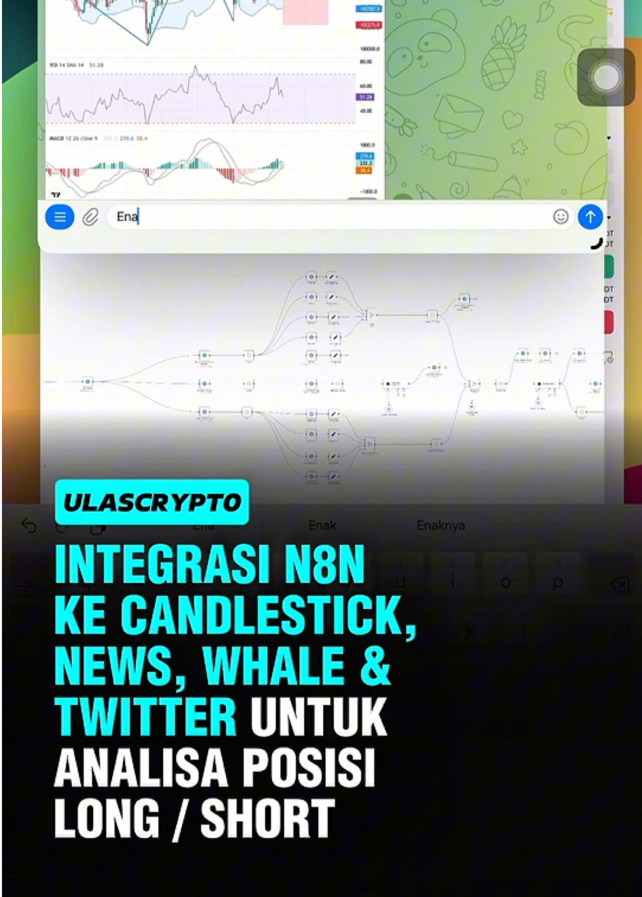 Capek banget tiap hari mantengin chart… sampai akhirnya gue nemu cara otomatisin semuanya 😭 Dulu gue capek banget tiap hari analisa manual… Liat chart, baca berita, cek whale, stalking Twitter — semua serba sendiri 😮‍💨 Akhirnya gue coba integrasiin semuanya ke n8n… Ternyata bisa banget! Semua data langsung nyatu: ✅ Candlestick ✅ News & Twitter Sentiment ✅ Whale Activity Sekarang tinggal input coin, hasil analisa langsung keluar Auto tau posisi LONG / SHORT Kira” integrasi in apalagi ya? Atau ada yang mau integrasinya? Komen di bawah #bitcoin #crypto #cryptocurrency #forex #n8n #aiautomation #aitrading #trader 