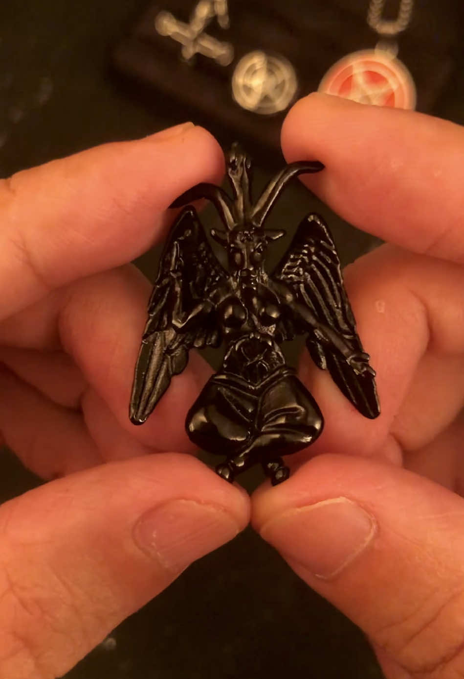 Baphomet Necklace #baphomet #satanic #satan #satanism #satanico #satanicjewelry #lucifer #devil 