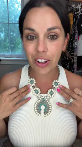 Can you believe this 3-piece set is only $11?! 😍 ✅ Vintage boho vibes with turquoise + floral details ✅ Includes necklace + matching earrings ✅ Lightweight + perfect for layering or statement looks Style it with dresses, denim, or festival fits 💃🏼 #BohoJewelry #TikTokAccessoriesFinds #TurquoiseNecklace #BohemianStyle #StatementJewelry #FestivalAccessories #AffordableJewelry #TikTokShopDeals #VintageInspired #JewelrySet