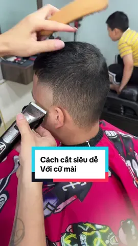 Cắt nhanh ứng dụng với cữ mài. #hairtutorial #viral #khanhhung20 #xuhuong #tocnamdep 