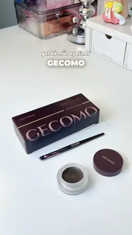 kẻ mắt siêu dễ 👁️ bằng gel kẻ mắt eyeliner GECOMO ✨ #gelkemat #Eyeliner #gecomo #butkemat #makeup #viral #review #beauty #xuhuong #foryou #muataitiktok #fyp #thaothichriviu 
