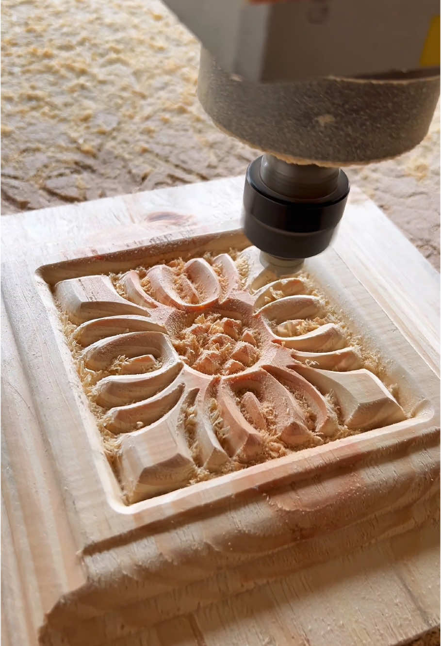2.5D CNC Wood Carving with Satisfying ASMR – Precision Cuts That Feel Like Visual Therapy