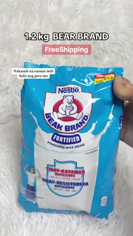 Sulit mga mih 1.2kg n yan #bearbrand  #nestle  #nestleph  #milk  #milkdrink  #fortified  #bearbrandswakpack  #tiktokmademebuyit  #affordable #nestlephilippines 