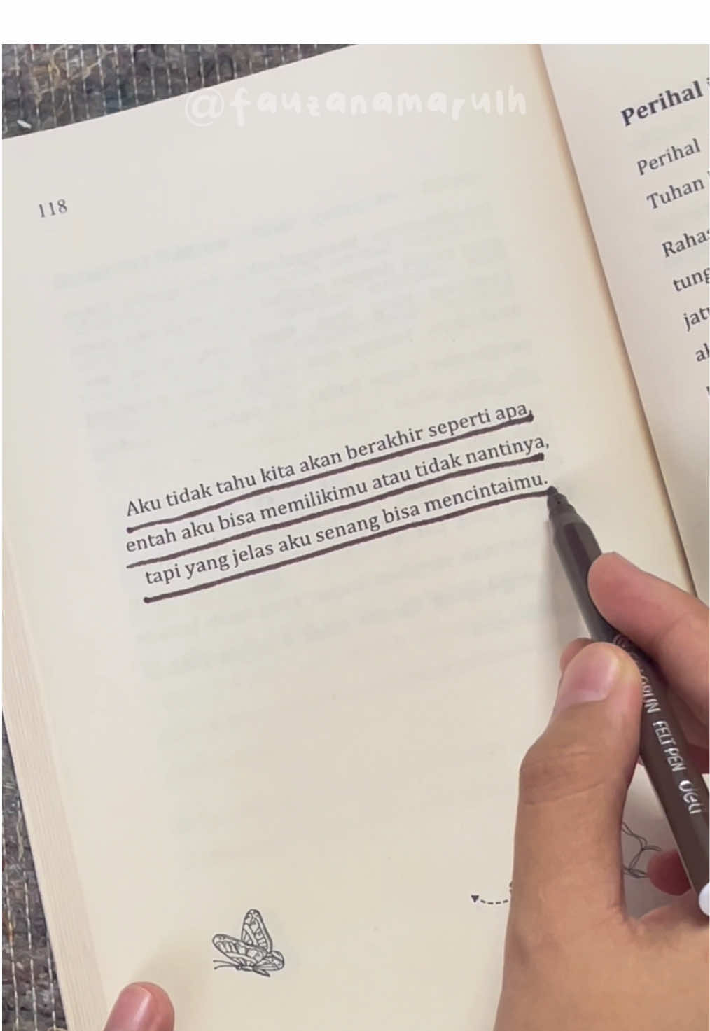 Apapun yang terjadi, aku senang bisa mencintaimu. #bukuperempuanberwajahteduh #perempuanberwajahteduh #fauzanamarulh 