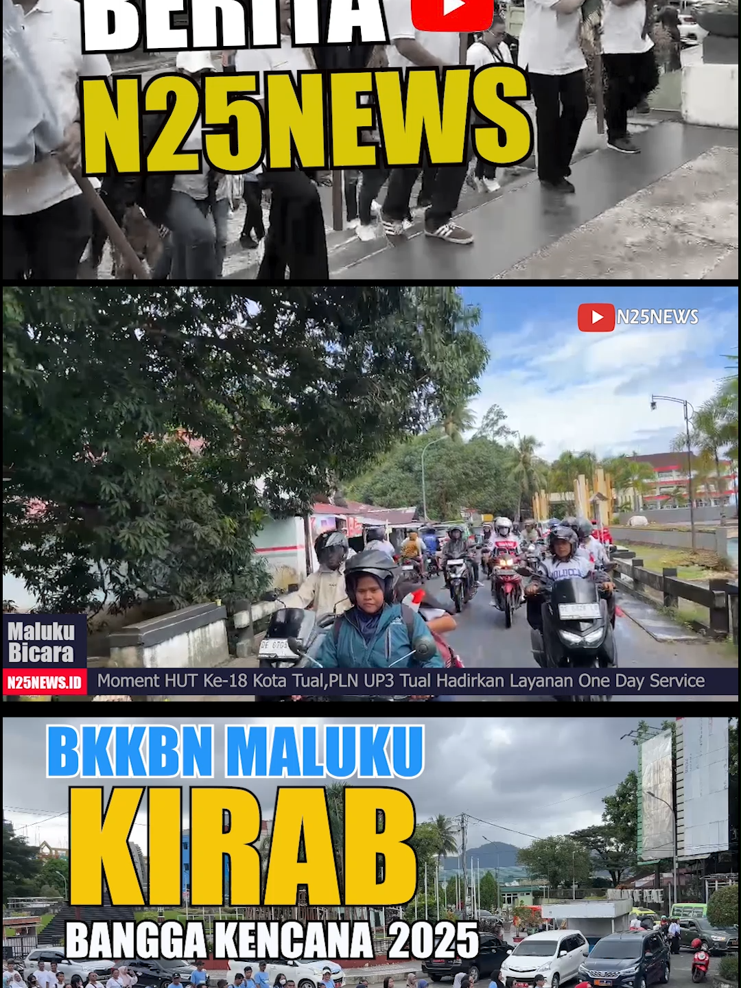 BKKBN Maluku Gelar  Kirab  Bangga Kencana 2025 #n25news @bkkbnmaluku