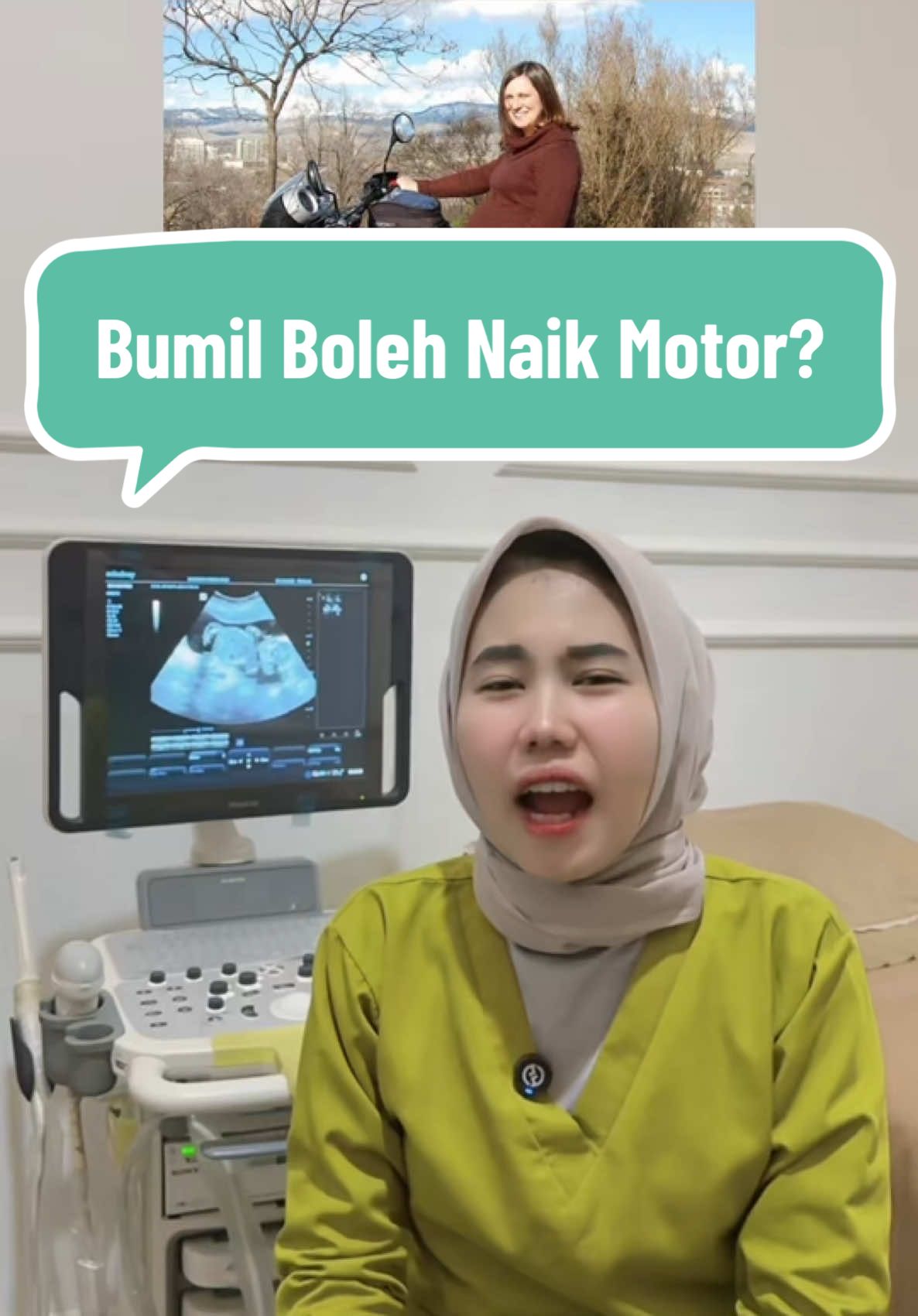 Bumil boleh kok naik motor asalkan perhatikan berbrapa ini.. #medikacare #kehamilan #edukasikehamilan #bumilnaikmotor #trimester3 