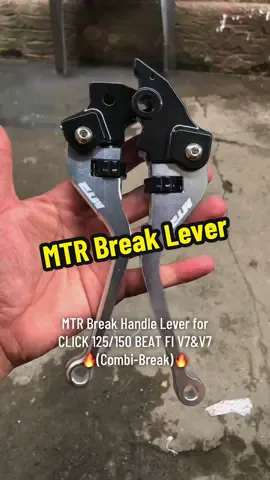 MTR Break Handle Lever for Click 125/150 Beat fi v5&v7 (Combi-Break)🔥#tiktokshop #fyp #foryoupage #foryou #hondaclick #hondabeat #trend 