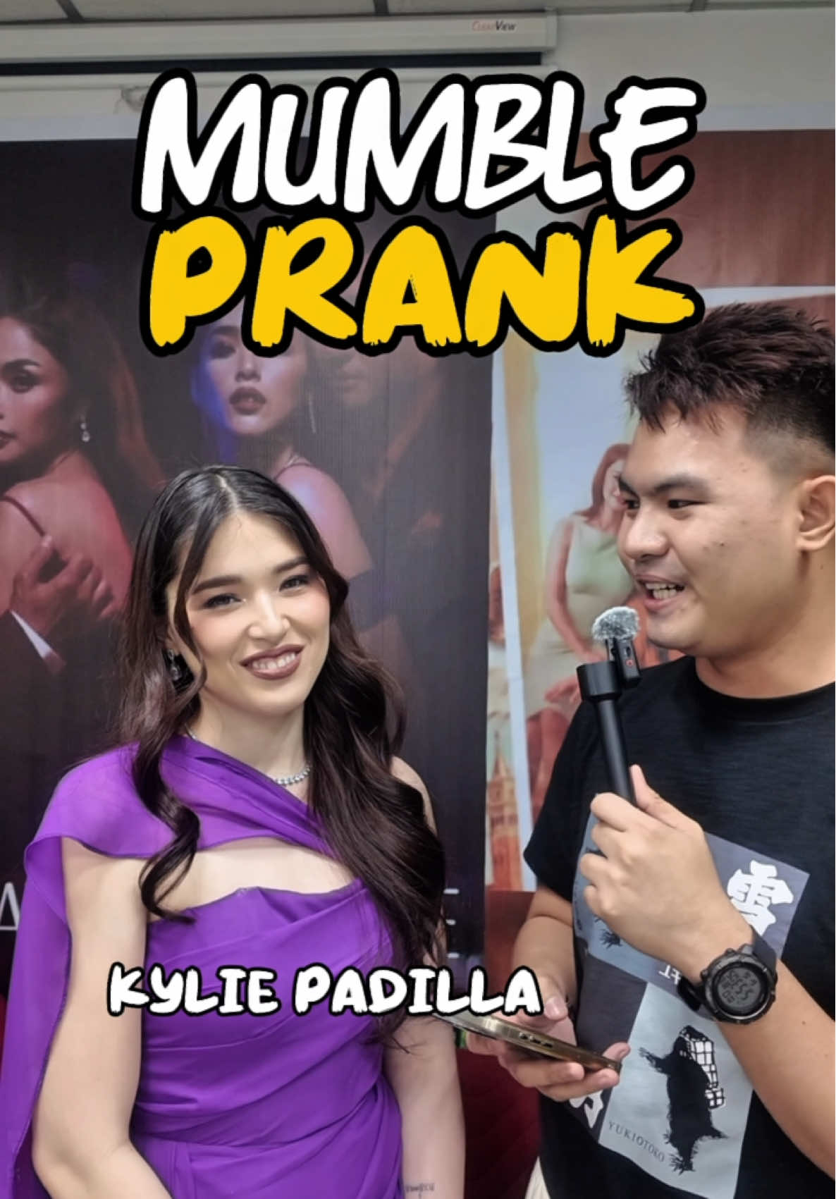 Mumbling Prank to our Kapuso Action Princess #KyliePadilla after the Mediacon of #MyFathersWife  My Fathers Wife Mon to Sat 2:30pm Weekdays sa GMA Afternoon Prime.  #mumble #comedy #funny #prank #kapuso #TiktoktainmentPh #entertainmentph #fyp @Kapuso PR Girl @Kylie Padilla ☽◯☾ 
