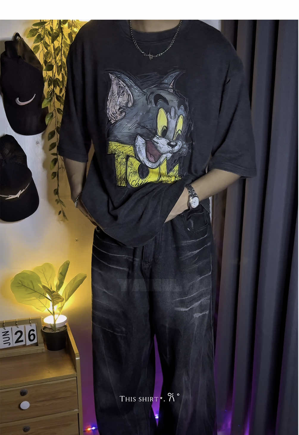 100% cotton OVERSIZE T-SHIRT. #fyp #tshirt #oversizedshirt #oversized #tomandjerry #streetwear 