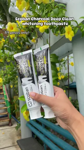 Charcoal deep clean whitening toothpaste ✨🦷#fyp #toothpaste #charcoaltoothpaste #foryou #scobantoothpaste 