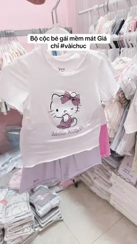 Bộ cộc bé gái jinro mềm mát #jinro #thoitrangtreem #trendingvideo #xuhuong 
