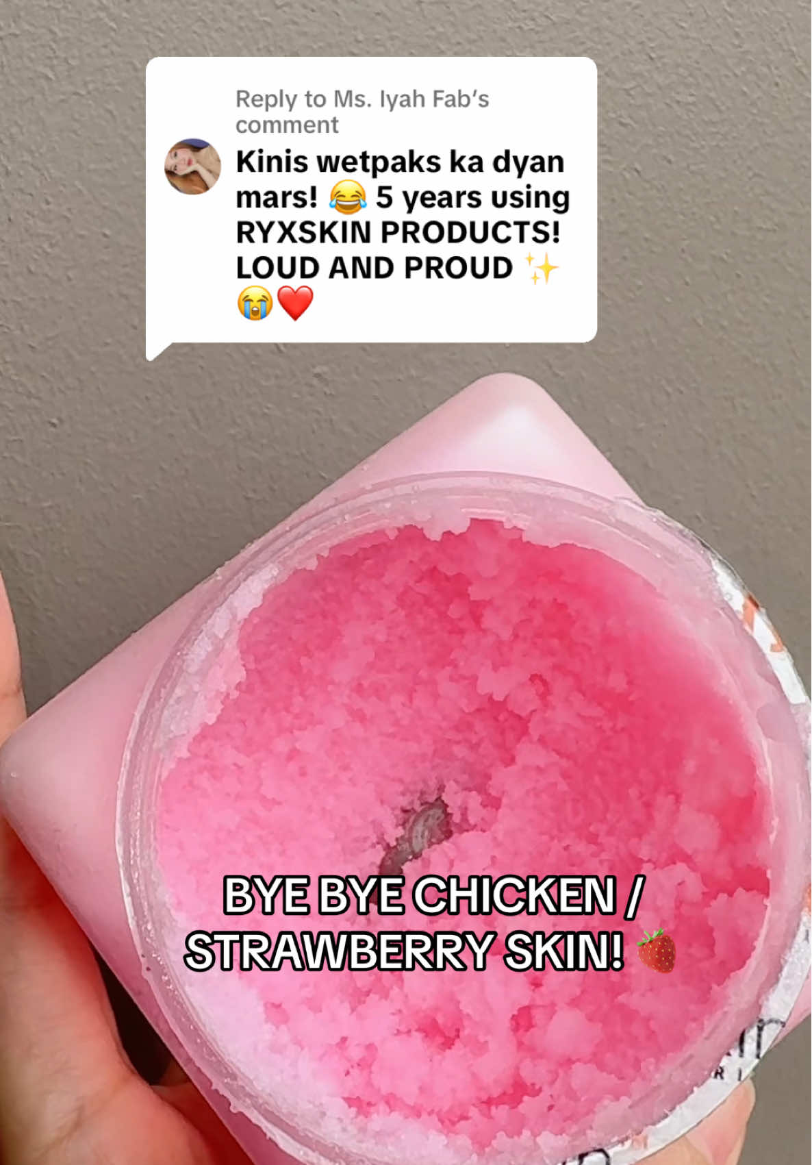 Replying to @Ms. Iyah Fab Sa lahat ng body care products ng RyxSkin, Ito yung hindi ko kayang mawala. 😍