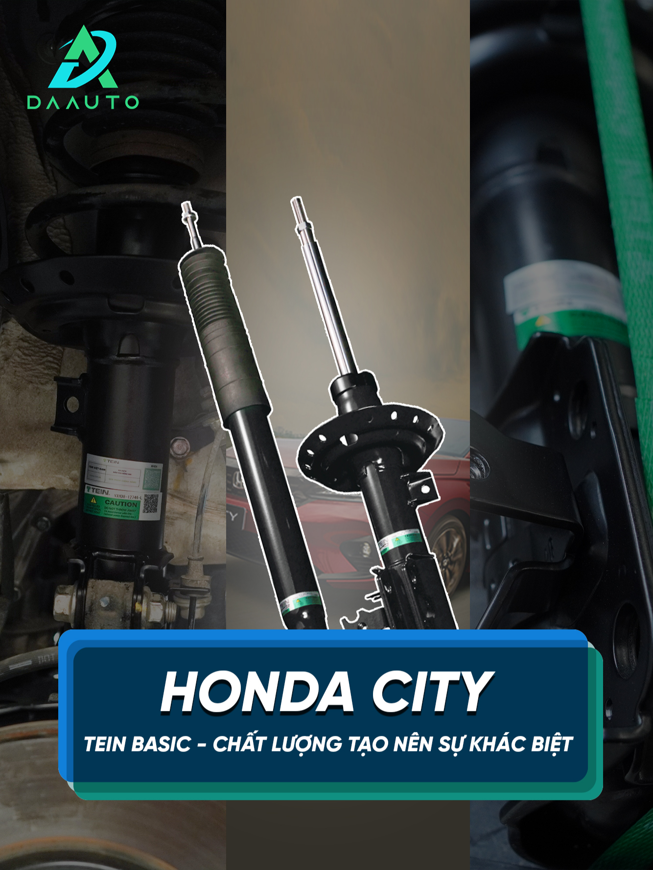 Phuộc TEIN BASIC - Sự lựa chọn đánh tin cậy cho Honda City #Daauto #oto #TEIN #hondacity#viraltiktok