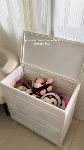 120L foldable storage box na kasya pati unan 😍 very aesthetic pa at pwedeng bedside table 🤍 #storage #foldablestoragebox #storagebox #storageorganizer 