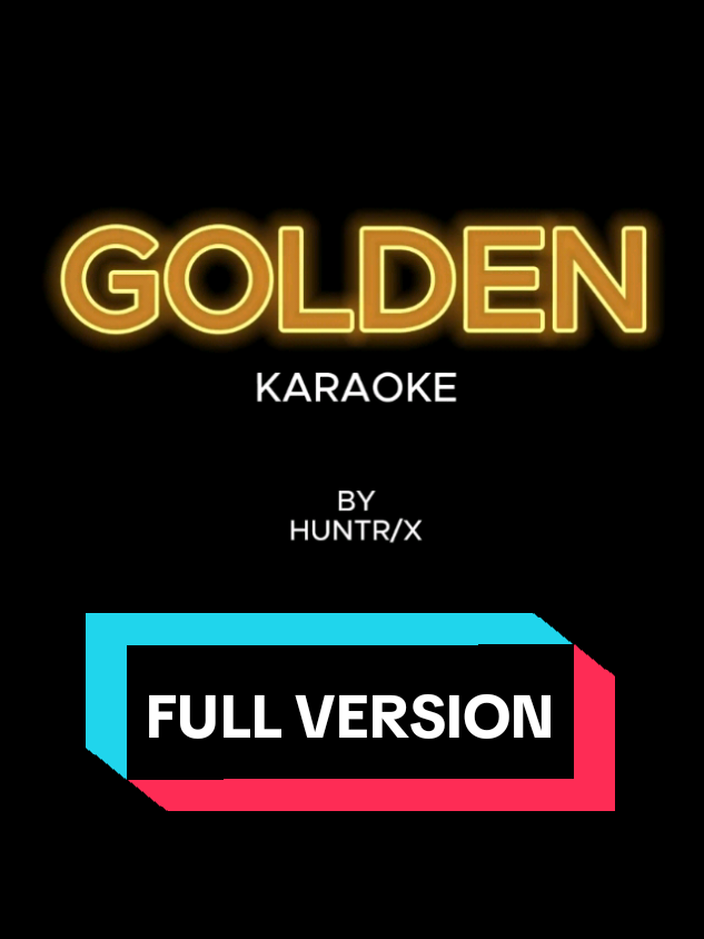 GOLDEN by Huntrix - Karaoke Full Version 🎤 from KPOP DEMON HUNTERS. No copyright infringement intented. #rumi #kpopdemonhunters  #karaoke 