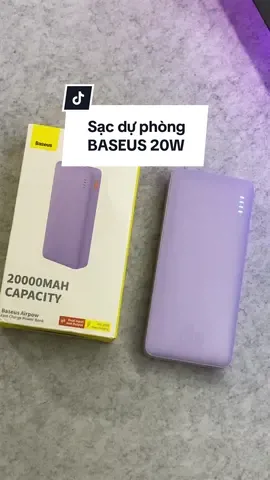 Sạc dự phòng Baseus Airpow dung lượng 20000mAh, sạc nhanh 20w #haistorepower #BrandFanDay #ExclusiveFanPerks #Baseus 