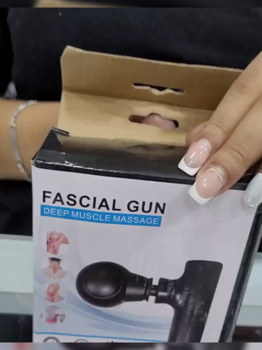 Portable mini fascia gun#massage #tiktokshop