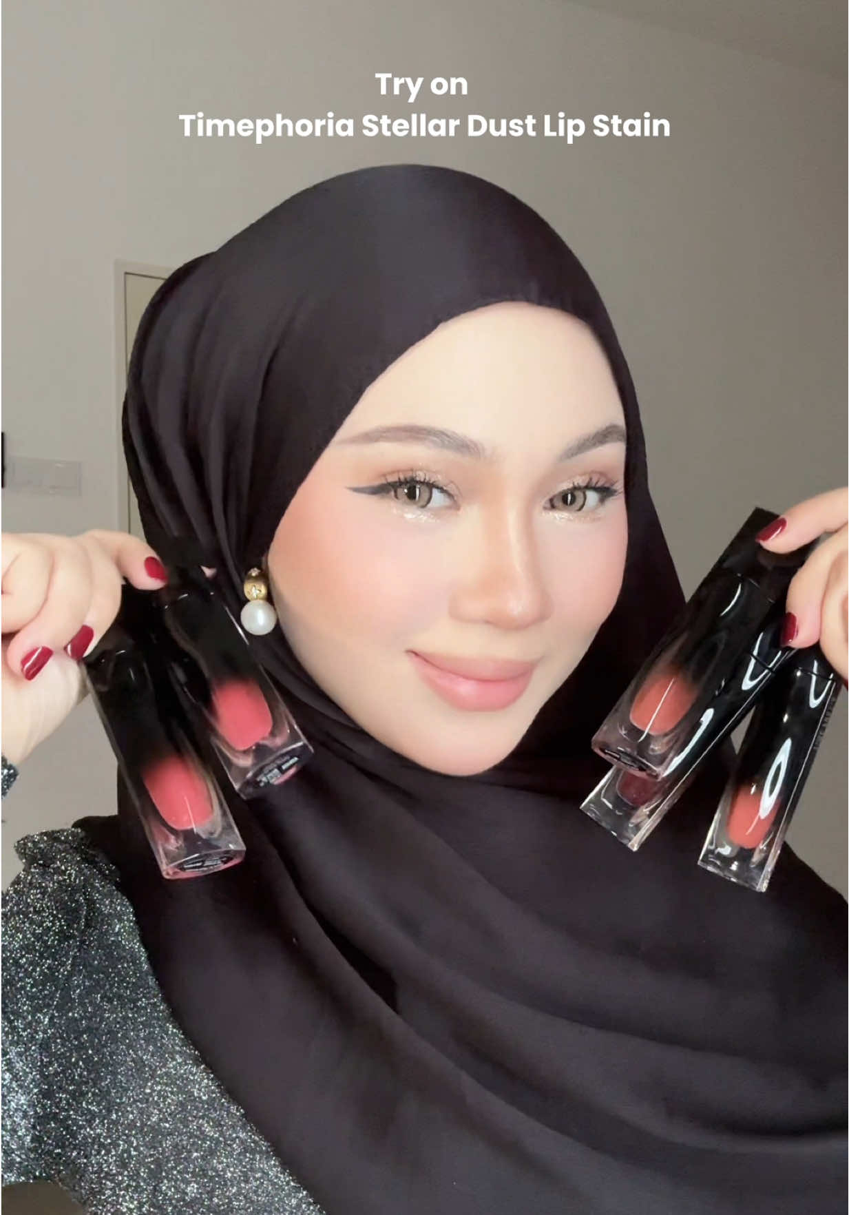 Try on lip stain @TIME PHORIA Malaysia soo cantik! ✨ #timephoria #beautywithoutlimit #