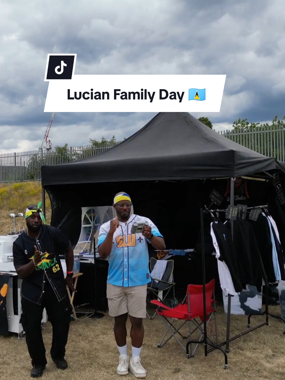 Sun was out but the wind was wilding last weekend 😅 Love to everyone who came out to the #LucianFamilyDay 🇱🇨 on Sunday! I'll be at the Montserrat Heritage Day 🇲🇸 this weekend offering custom embroidery again! #TeesCaribbean #caribbeantiktok #stluciantiktok #montserrattiktok 