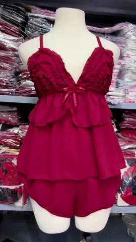 #sleepwearstore #tiktok #xuhuong #dongu #bongu đồ ngủ 2 dây voan chéo lưng mặc nhà