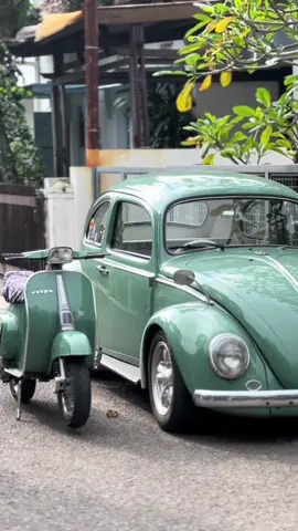Two Classic Soul #LiveOutlandish #smallframe #pts100 #vespapts #fypage #fyp #foryoupage #pts #vw #volkswagen #vwbeetle 