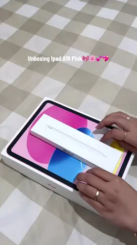finally dpt juga yang pink🥺🤏🏻 #ipad #unboxing #ipadA16 #ipad11 
