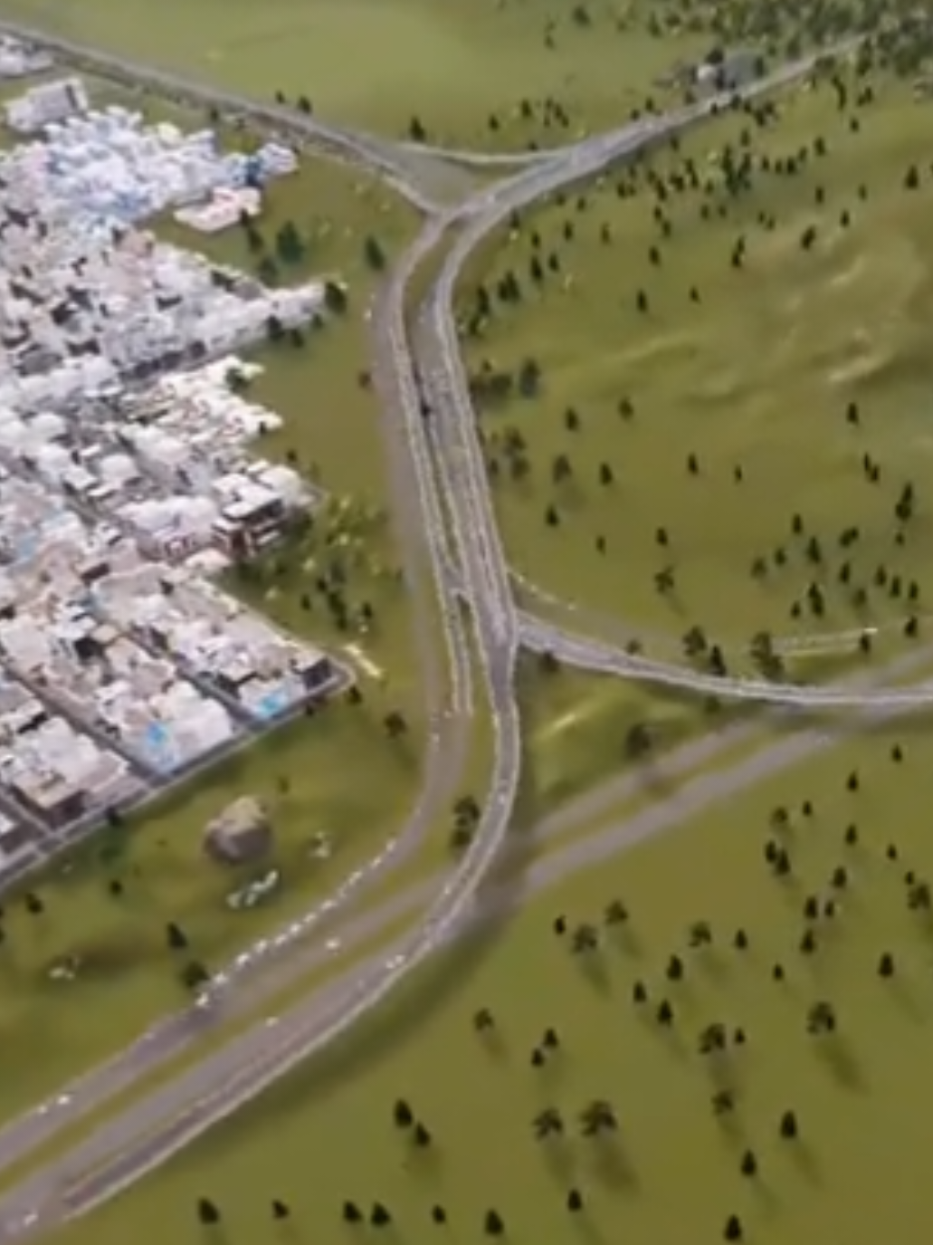 desain Interchange baru arah industri #citiesskylines #interchange #cities 