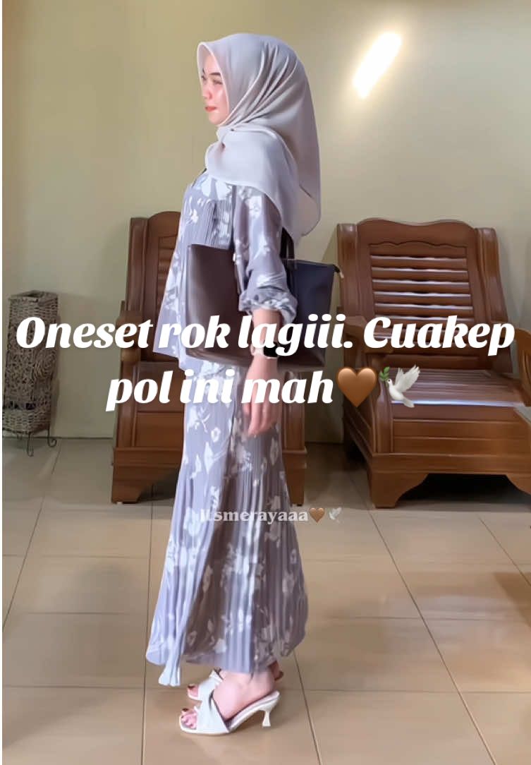 Oneset rok #onesetrok #oneset #setelanwanita #ootdhijab #ootdoneset #fyp #onesetwanita 