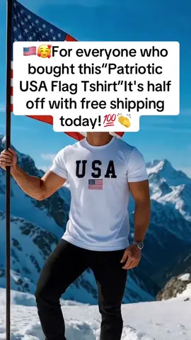 Men's Patriotic USA Flag Tshirt 🇺🇸🇺🇸