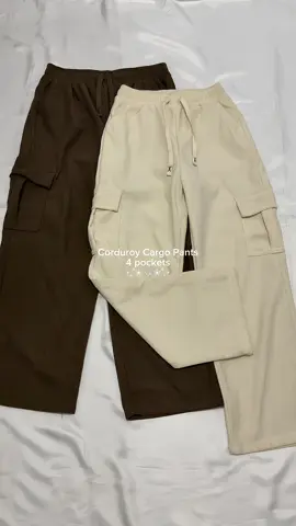 Corduroy cargo pants with 4 pockets ౨ৎ #corduroy #corduroypants #cargopants #pants #unisexpants #baggypants #pantsrecommendation 