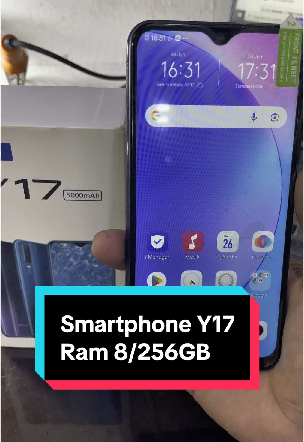 Vivo y17 baru RAM 8 bos dan memori internalnya 256gb wooww keren,, kamera cinclong banget semurah itu dijual, apa gak rugi yg jual#vivoy17ram8256gb #hpkameraultrawide #y17 #fypシ゚viral 