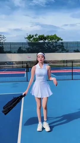 Set thể thao áo mút đúc phối chân váy tập pickleball, tennis, golf #thểthao #quầnthethao #pickleball #tennis #sport 