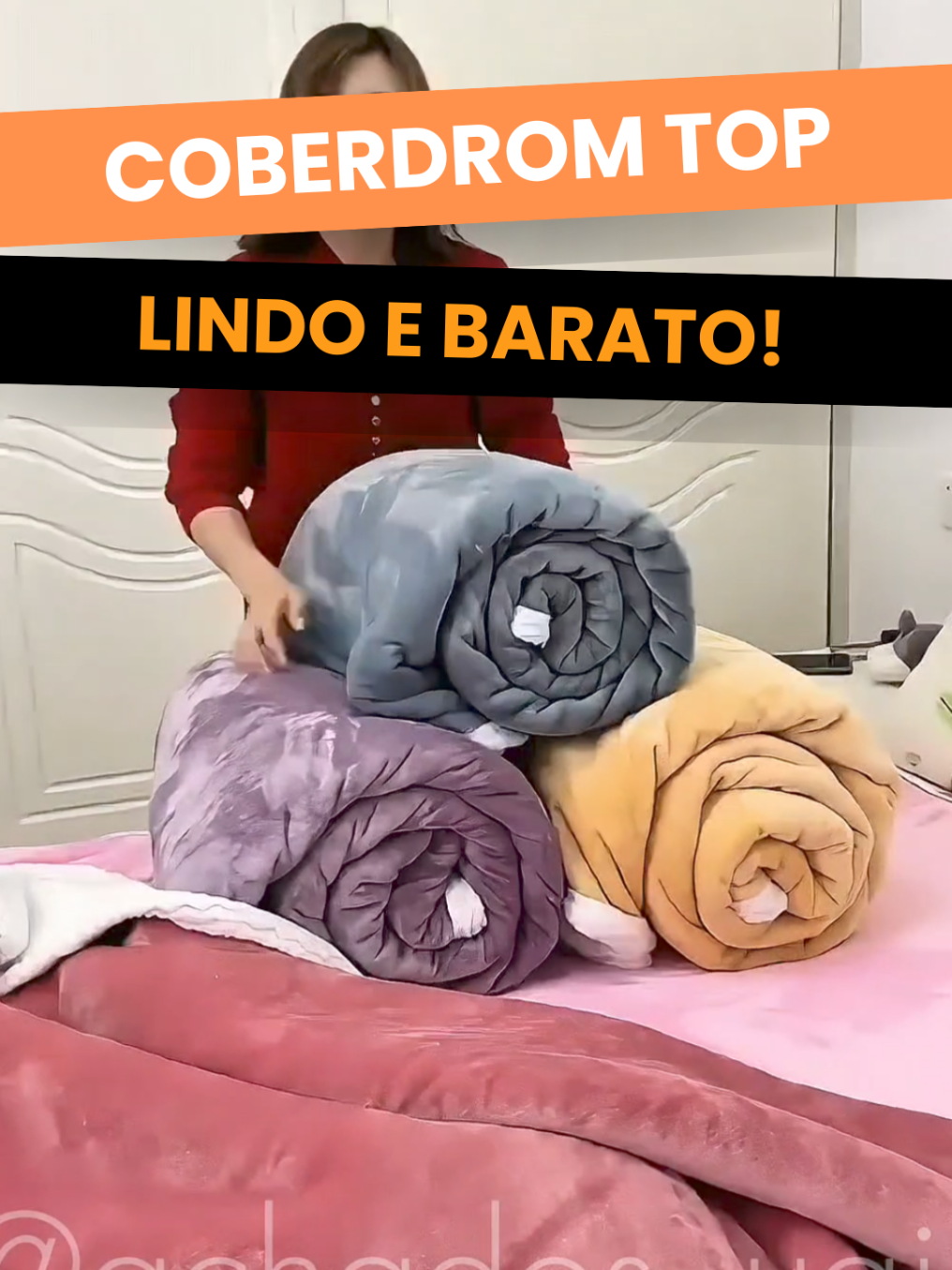 Coberdrom com precinho de fábrica! 😍😍 #coberdrom #cama #casa #cobertor #endredom 