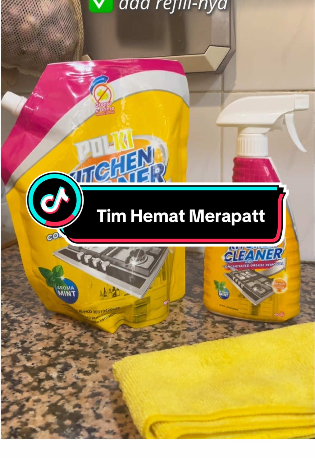 Kalau bisa hemat, ngapain boros? Refill Polki Kitchen Cleaner = #LebihCuan #PolkiKitchenCleaner #RefillAja #pembersihdapur #dapurkotor #iburumahtangga #bersihbersihrumah 
