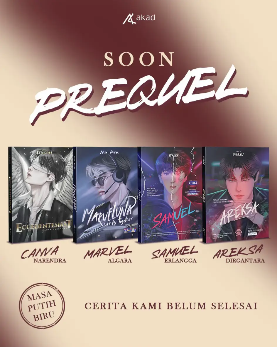 Cerita kami belum selesai. Kamu masih mau kan tau cerita kami? #penerbitakad #diamondgang #canva #canvanarendra @MartabakKolor 