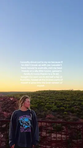 some hometown lore for you but honestly for anyone going through a breakup— know that it always gets better & you will grow into the best version of yourself over time, no matter how much it truly sucks to end a relationship. It all works out the way it’s supposed to ❤️‍🩹 #traveldiary #solotravel #livinginaustralia #workingholidayvisa 