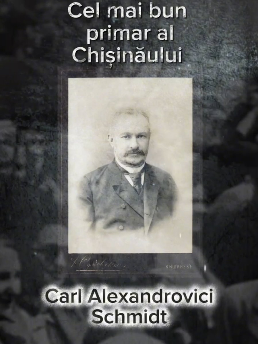 @Moldova Mare  Carol Schmidt – Primarul care a scris istoria Chișinăului. Născut la Bălți în 1846, educat la Kiev și Odesa, Carol Schmidt a devenit primar al Chișinăului la doar 31 de ani și a condus orașul timp de 26 de ani (1877–1903) – cel mai lung mandat din istorie. Sub conducerea lui, Chișinăul a fost modernizat radical: au apărut tramvaiele, iluminatul electric, canalizarea, școli, spitale și clădiri publice impresionante. A fost un om al culturii și al principiilor. Azi, îi datorăm imaginea unui Chișinău civilizat și viu. Un om înaintea vremii sale. Un model de primar. #CarolSchmidt #Chișinău #PrimarIstoric #OameniCareAuContat #moldovamare #mandriamoldovei 