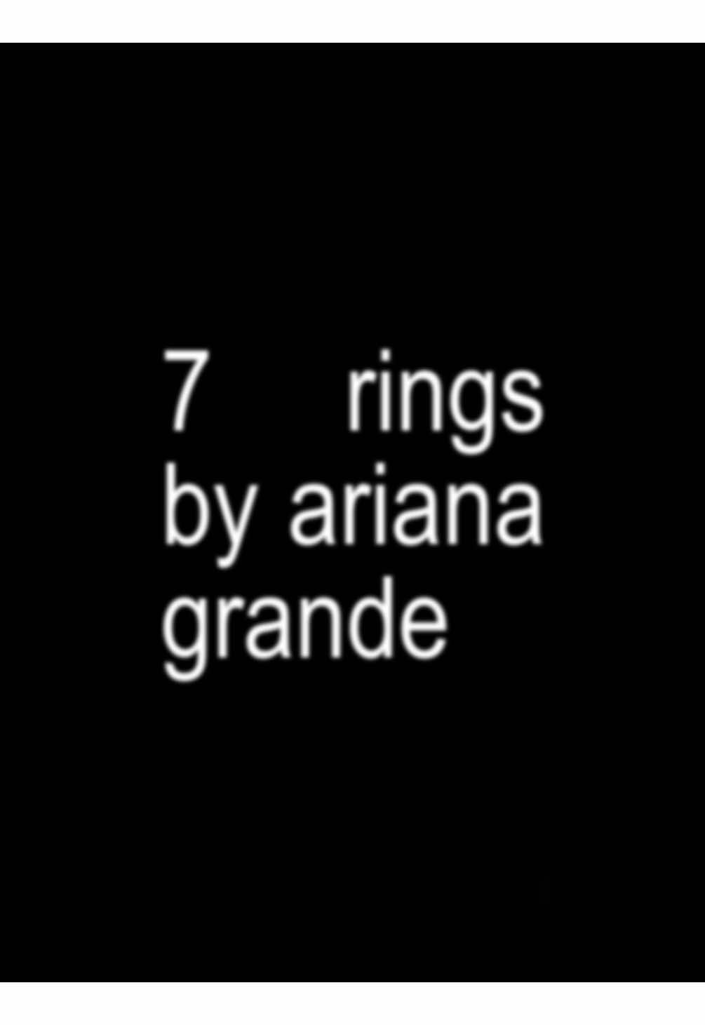7 rings - arianga grande #lyrics #arianagrande #song #bratlyrics #fyp 