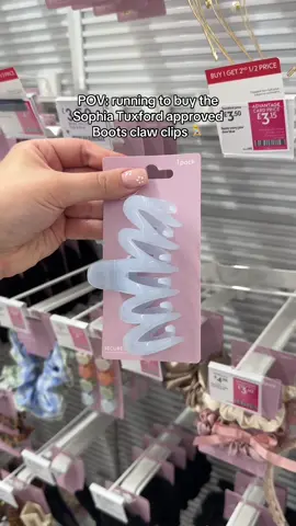 If @sophiatuxford approves, we approve 🤭 Tap the link in bio to shop our new trending hair accessories 🥰 #BootsUK #Trending #SophiaTuxford #BootsTeam