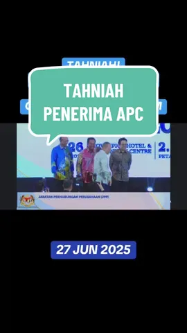 Tahniah kepada kesemua penerima APC daripada @jppmalaysia . Teruskan berkhidmat dengan lebih cemerlang.
