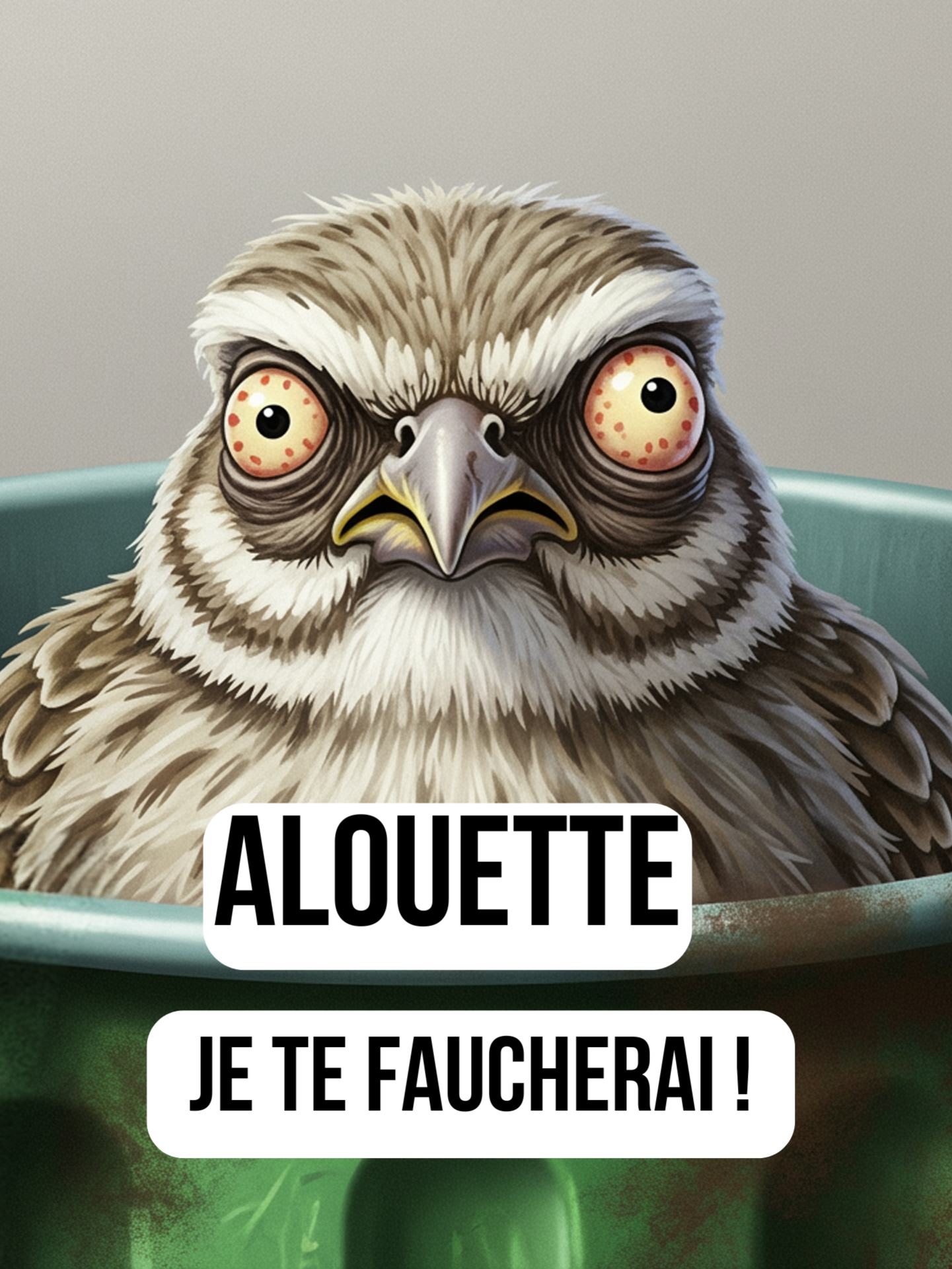 Alouette je te faucherai #marionnette #humour #chanson #faucheuse #mort #comptine #parodie #alouette