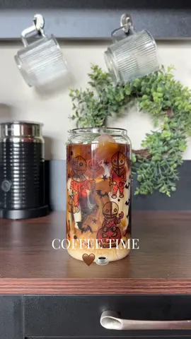 Coffee time! Ok I know I know. It’s early for the Halloween cups but my social media feed keeps showing me Halloween content and as a Halloween Queen… I had to! #icedcoffeeathome #halloweencups #coldbrew #coldbrewcoffee #jimsorganiccoffee #icedcoffeeglass 