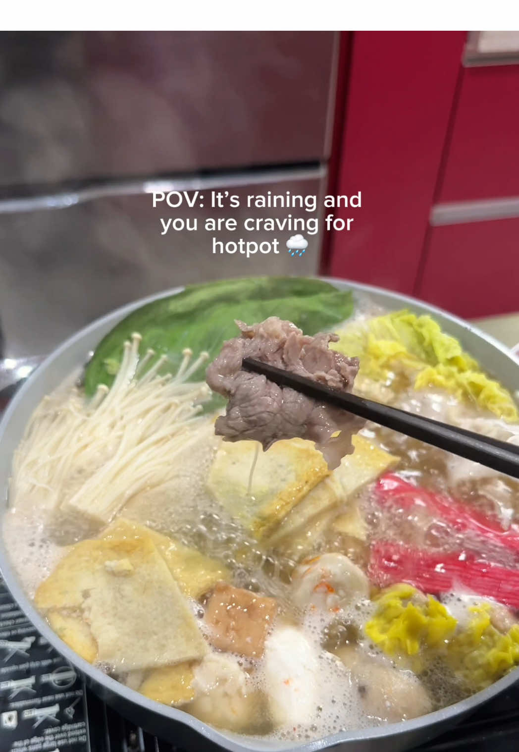 Hotpot + Cup of Joe 🫶⛈️🌧️ #hotpot #homemade #cooking #cravings #easymeals #EasyRecipes #euniceloisss