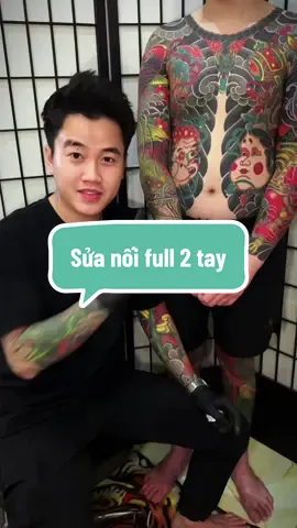 Hoàn thiện công trình sửa nối full 2 tay cho ông em..#taipham #nhậtcổq9 #taiphamtattooq9 #taitattoo 