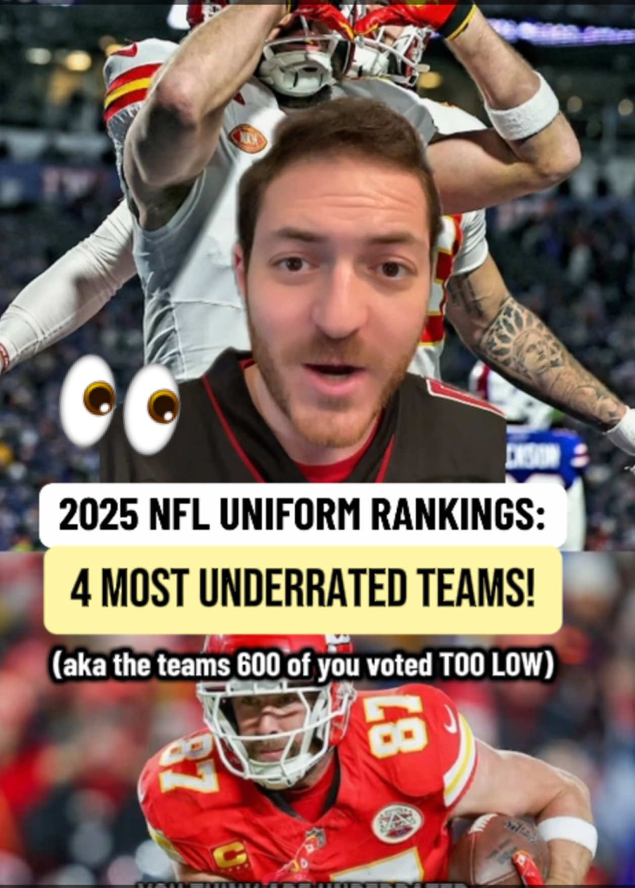 Who has the most underrated uniforms in the NFL? 🧐 #nfl  #nfluniforms  #nflrankings  #nfljerseys   