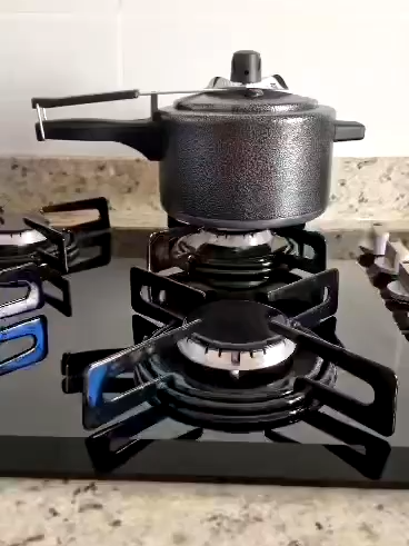 #Panela de Pressão 2,5Lts Pequena Preta Craquelada Colorida Segura