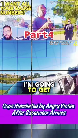 Cops Humiliated by Angry Victim After Supervisor Arrives. Part4 #cops #policeofficer #lawsuit #badcops #lawyer #truecrime #criminal #viral #lawsuitfiled 