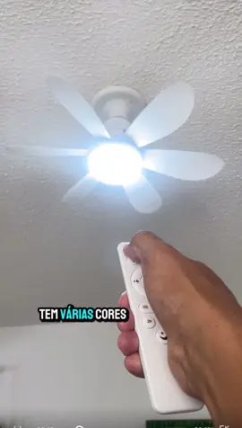 Ventilador de Teto Lâmpada 3 Cores. #tiktokshop #fyp  #foryoupage #tiktokshopbrasil  #ventilador #shopee 