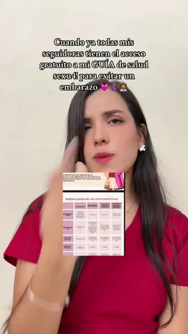 No te pierdas de esta súper oportunidad de aprender💓 solo funciona si me sigues en insta🫶🏼 #anticonceptivos #ginecologia #salud 